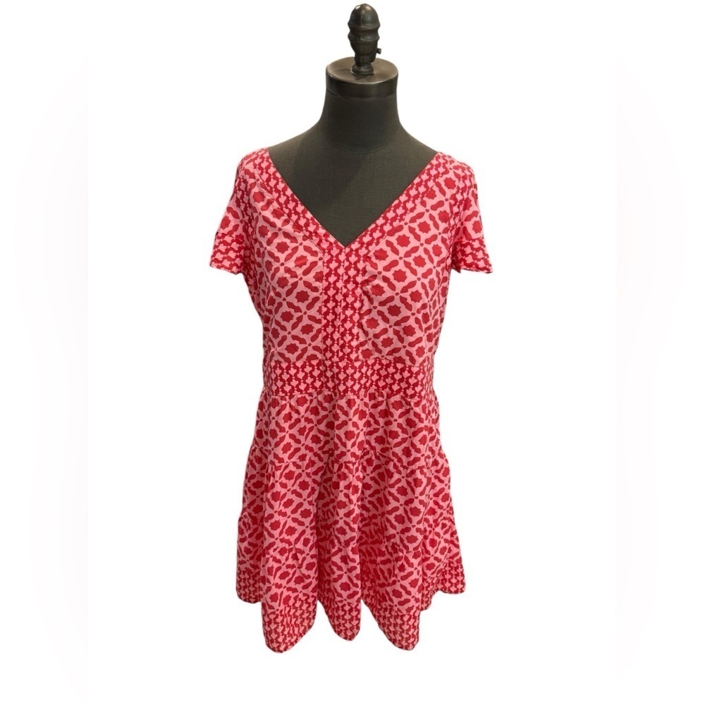 Vineyard Vines Women's Tiered Geometric Print Dress S